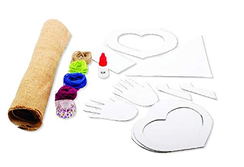 Handycrafts Jute Craft ,Make wall hanging, Photo frame and coasters , Art and Craft Kit, DIY Kit, Ages 5 years and Above, Multicolour