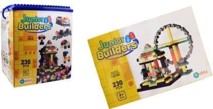 Ekta Junior Builders Building Blocks 230 Pieces Set-3, Educational Blocks For Kids
