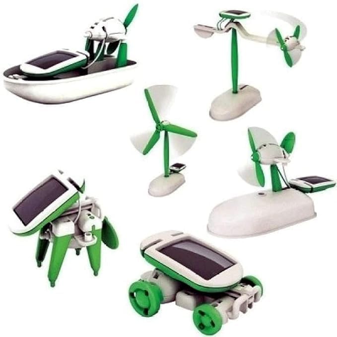 6-in-1 Solar Educational Robot Kit Toys - DIY Science Project Experiment Kit