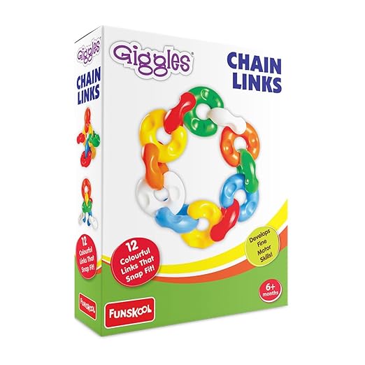 Chain Links, Toys For Kids, Multicolour Interlocking Educational Blocks, Improves Creativity And Construction Blocks For Kids, 6 Months & Above