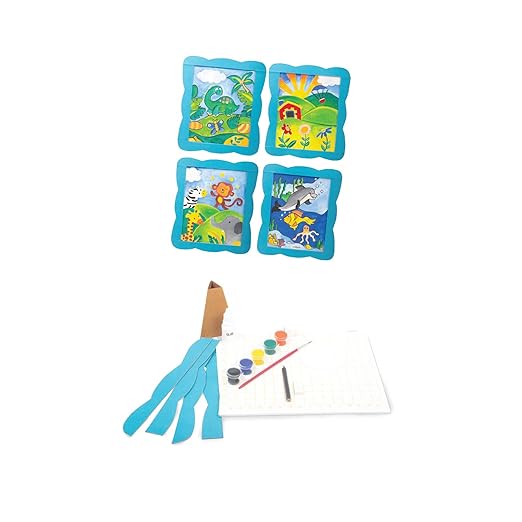 Canvas Art, Painting Kit, DIY Kit, Art and Craft Set for Kids, Learning, Fun & Engaging Activity for Childrens, Multicolour, Gift Set for Kids, Age 6+ Years