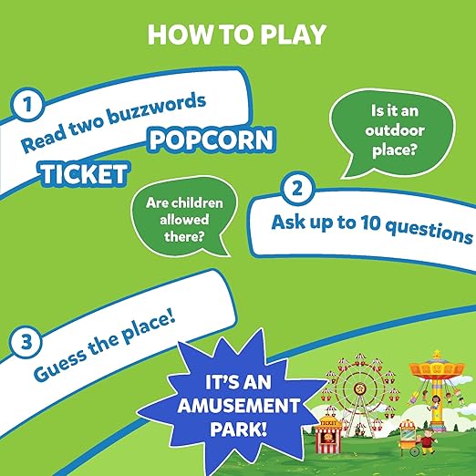 Guess in 10 Around Town, Perfect for Boys, Girls, Kids, and Families Who Love Card Games, Board Games, Travel Friendly, Gifts for Ages 6, 7, 8, 9 & Up