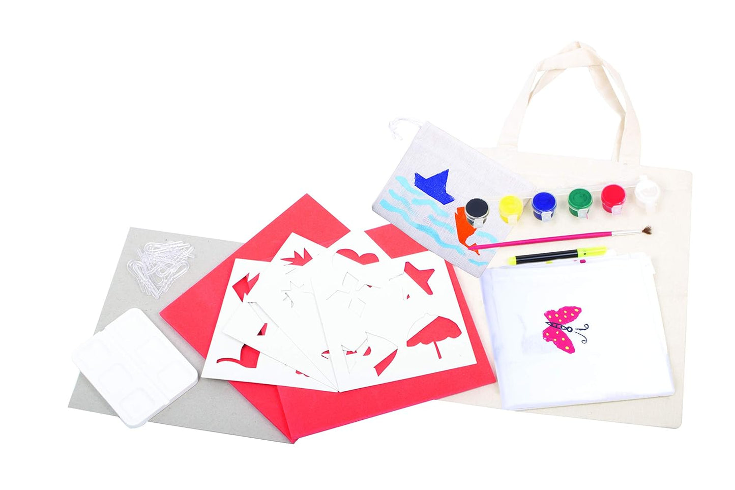 DIY Stamping Kit, Block Printing Kit, 5 Years +, Fabric Stamping Kit - Multicolor
