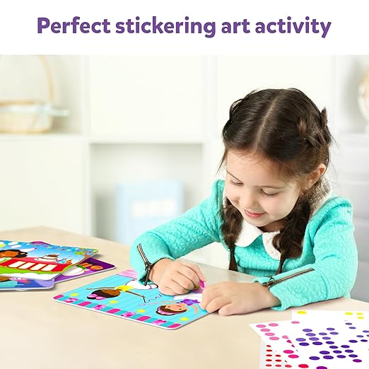Dot It Sticker Art Activity - Dress Up, Mess-Free Fun for Kids, 500+ Stickers, Craft Kits, DIY Activity, Travel Toys, Gifts for Boys & Girls Ages 3, 4, 5, 6, 7
