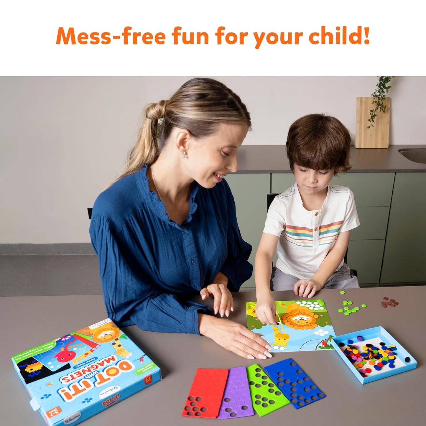 Dot It with Magnets - Animals, Repeatable Art for Kids, Mess-Free, Craft Kits, DIY Creative Activity, Gifts for Boys & Girls Ages 4, 5, 6, 7