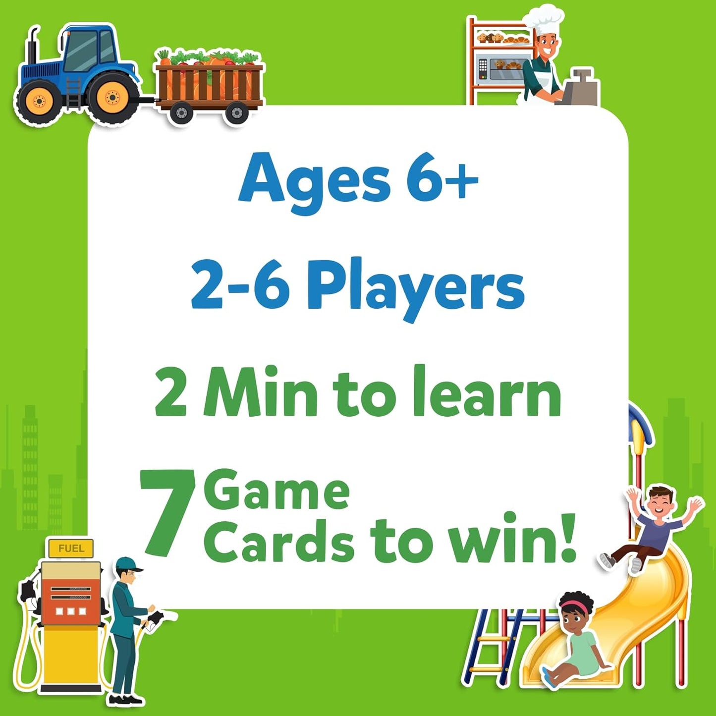 Guess in 10 Around Town, Perfect for Boys, Girls, Kids, and Families Who Love Card Games, Board Games, Travel Friendly, Gifts for Ages 6, 7, 8, 9 & Up