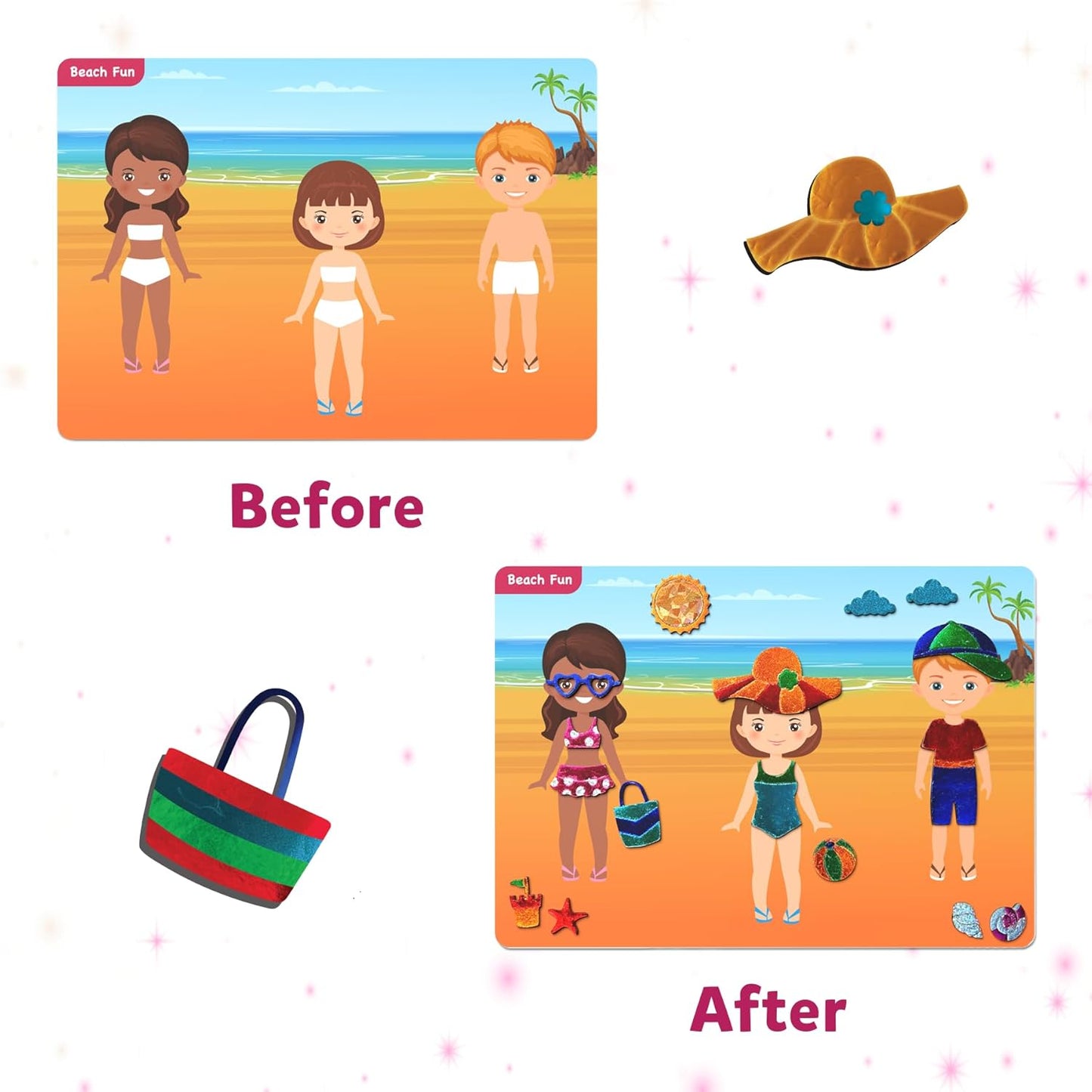 Foil Fun - Dress Up, No Mess Art for Kids, Craft Kits & Supplies, DIY Creative Activity, Travel Toys, Gifts for Girls & Boys Ages 4, 5, 6, 7, 8, 9, Travel Toys,Multicolor