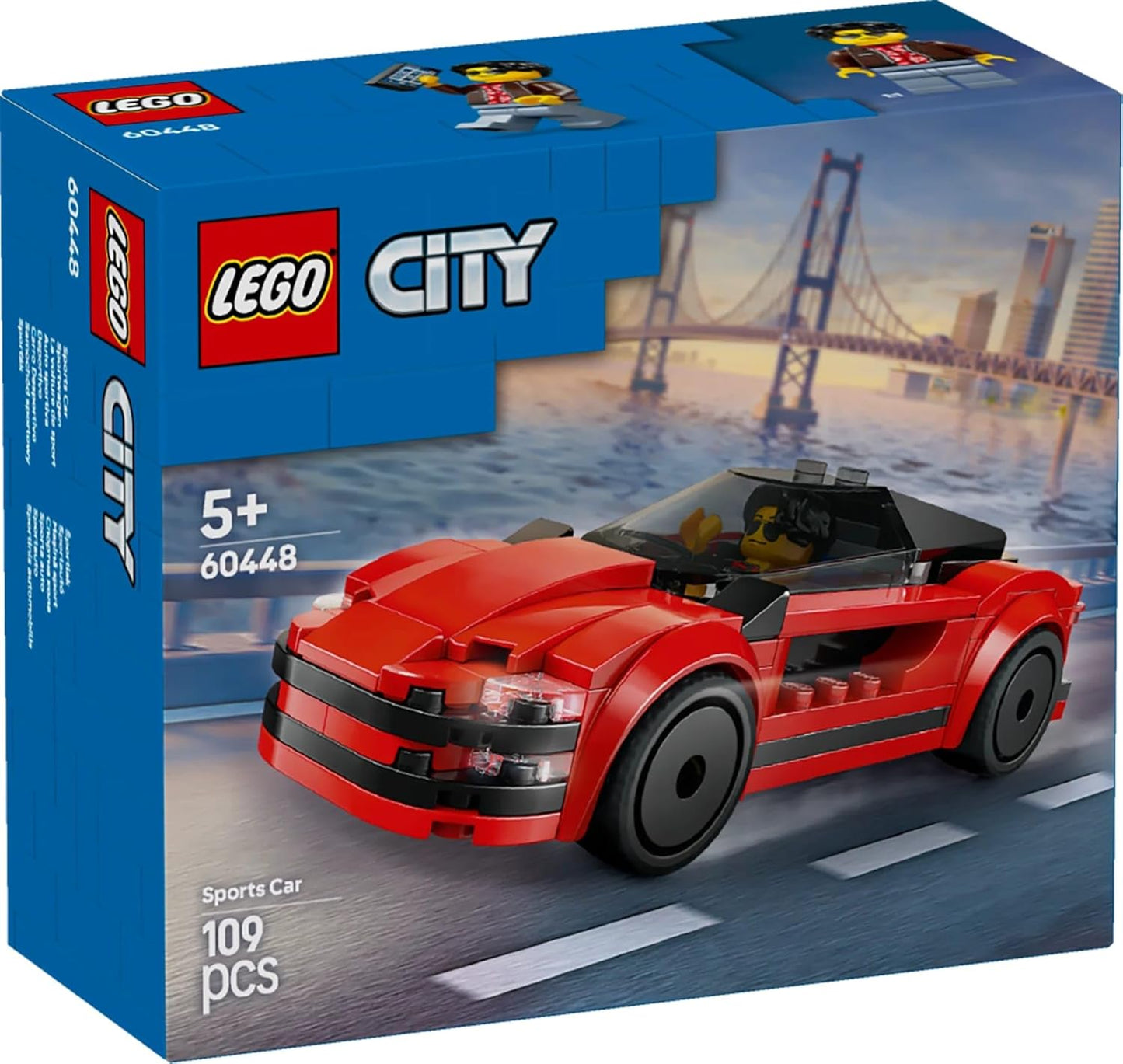 LEGO City Red Sports Car Supercar Toy Vehicle Set