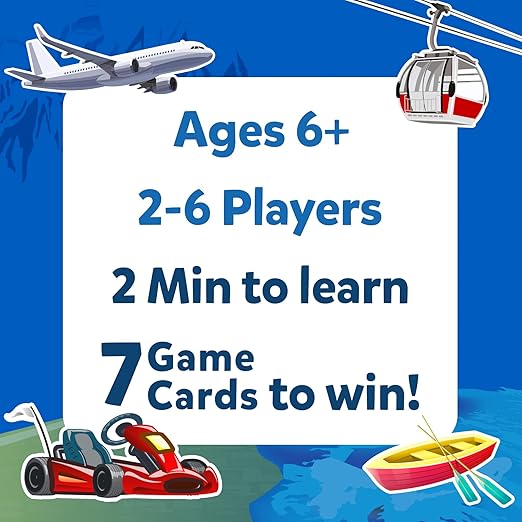 Guess in 10 Things That Go, Perfect for Boys, Girls, Kids Who Love Card Games, Educational Toys & Board Games, Gifts for Ages 6, 7, 8, 9