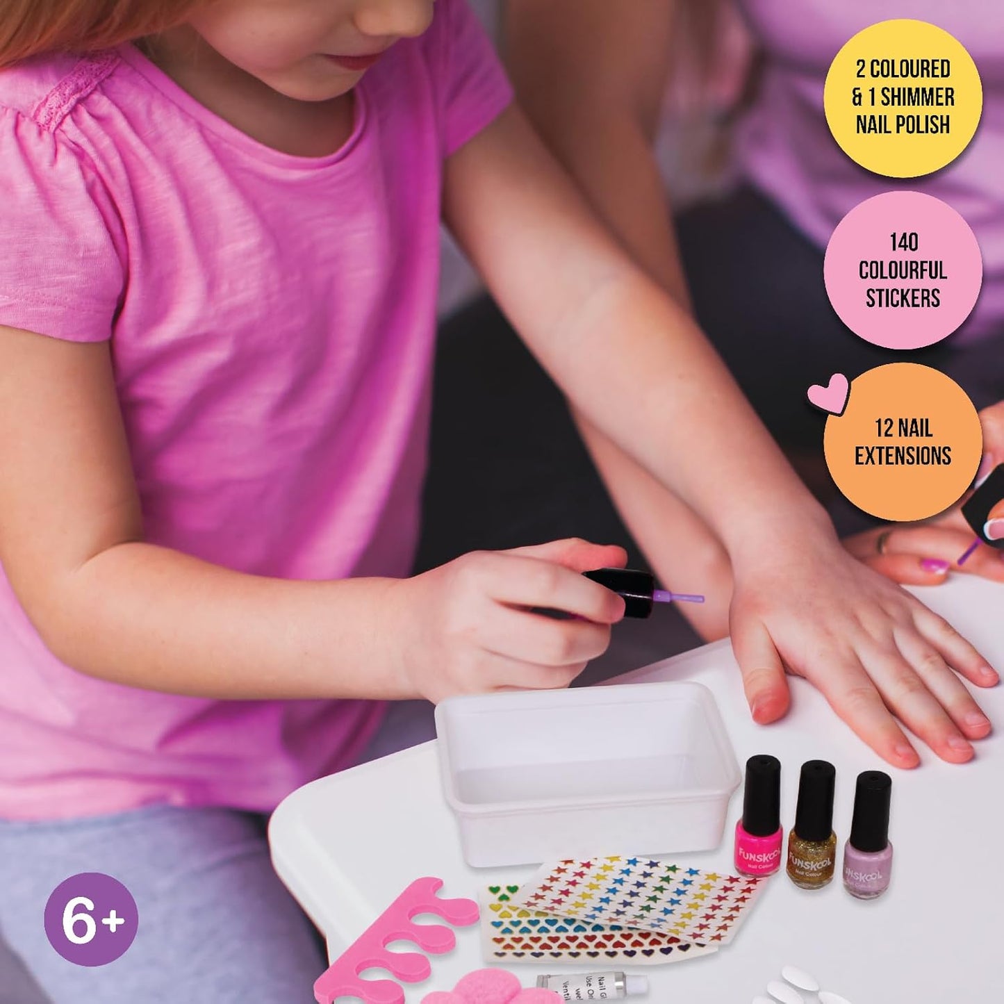 Nail Art, Parlour Set, DIY Kit, Art and Craft Set for Kids, Learning, Fun & Engaging Activity for Childrens, Multicolour, Gift Set for Kids, Age 6+ Years