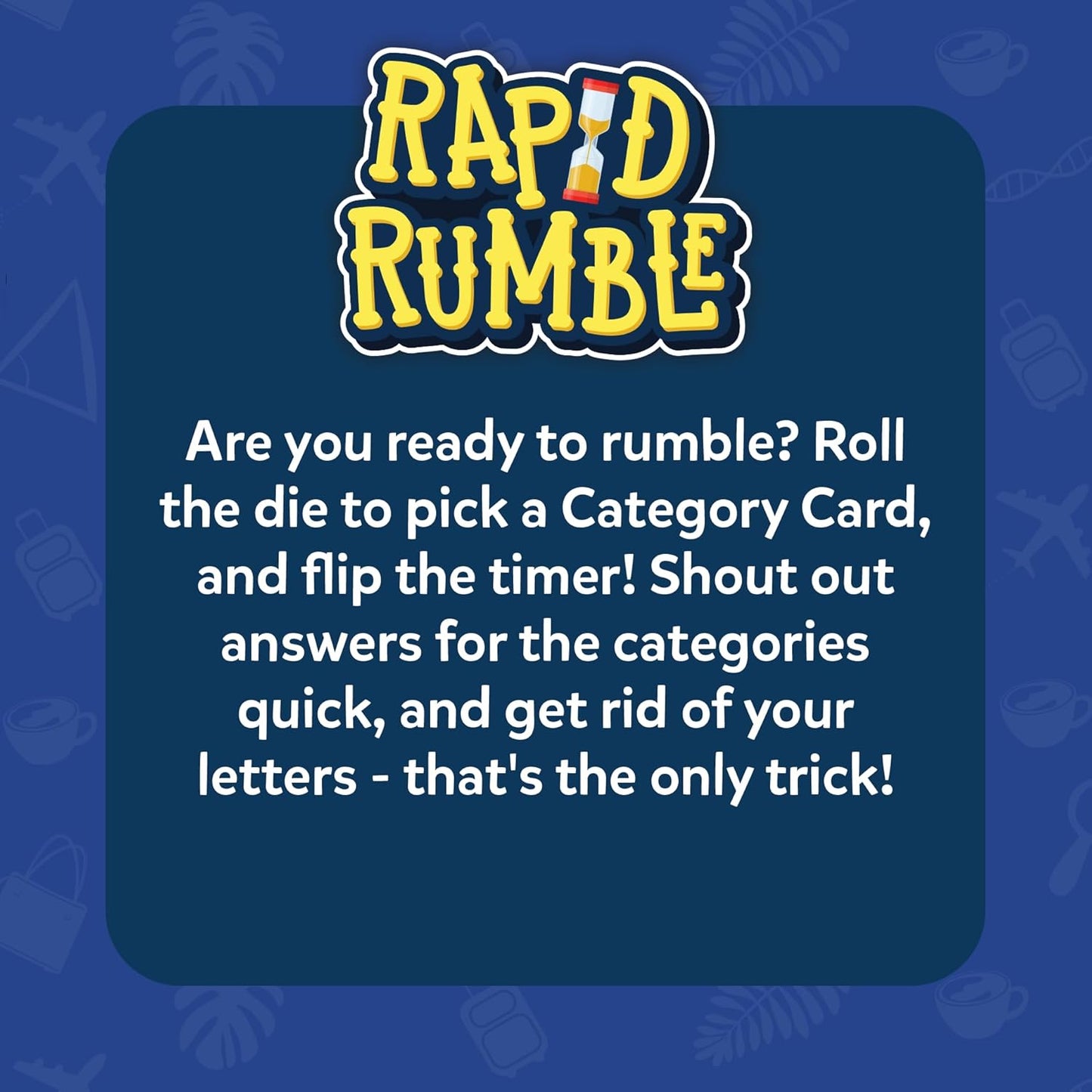 Rapid Rumble - Fast-Paced Board Game for Kids, Teens & Adults, Fun for Family Game Night & Educational Toy, Quick-Thinking Card Game