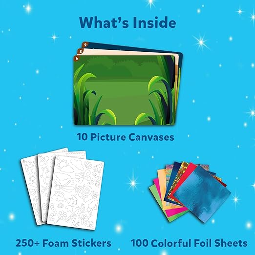 Foil Fun - Bugs & Butterflies, No Mess Art for Kids, Craft Kits & Supplies, DIY Creative Activity, Travel Toys, Gifts for Boys & Girls Ages 4, 5, 6, 7, 8, 9