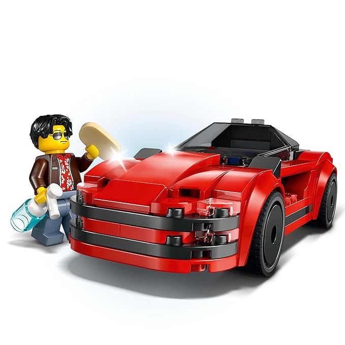 LEGO City Red Sports Car Supercar Toy Vehicle Set