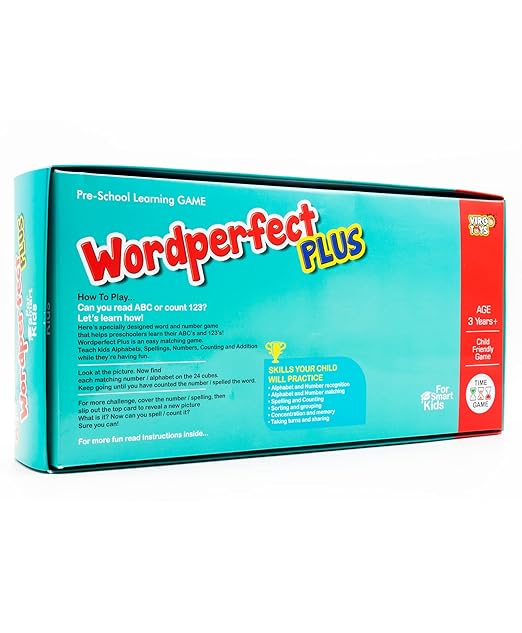 Virgo Toys Word Perfect Plus Board Game (Color may vary)