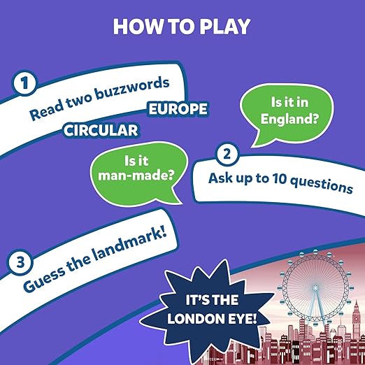 Guess in 10 Legendary Landmarks, Educational Travel Toys for Boys, Girls, and Kids Who Love Card Games, Board Games, Geography and History, Trivia, Gifts for Ages 8, 9, 10 and Up