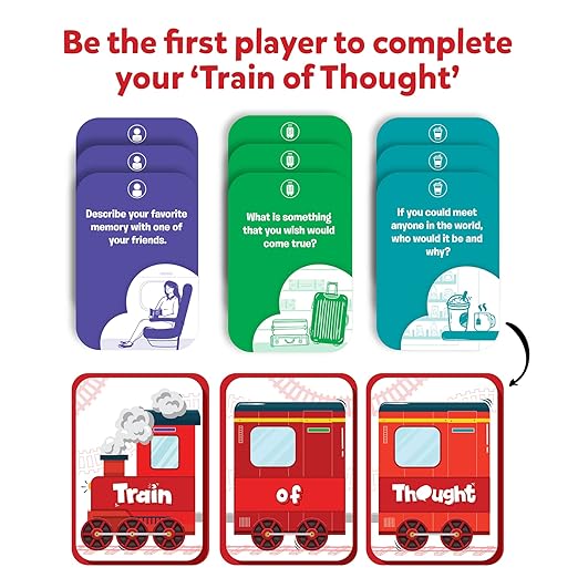 Train of Thought, Fun for Family Game Night, Educational Toys, Gifts for Boys and Girls Ages 6, 7, 8, 9 and Up