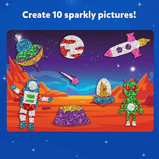Foil Fun - Space, No Mess Art for Kids, Craft Kits & Supplies, DIY Creative Activity, Travel Toys, Gifts for Boys & Girls Ages 4, 5, 6, 7, 8, 9