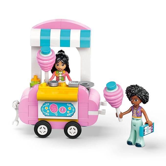 LEGO Friends Cotton Candy Stand and Scooter Toy Pretend-Play Set