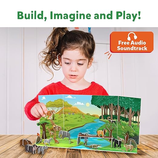 My World - Amazing Animals, STEM Building Playset & Learning Toy for Preschool Kids, Gifts for Ages 3 to 7