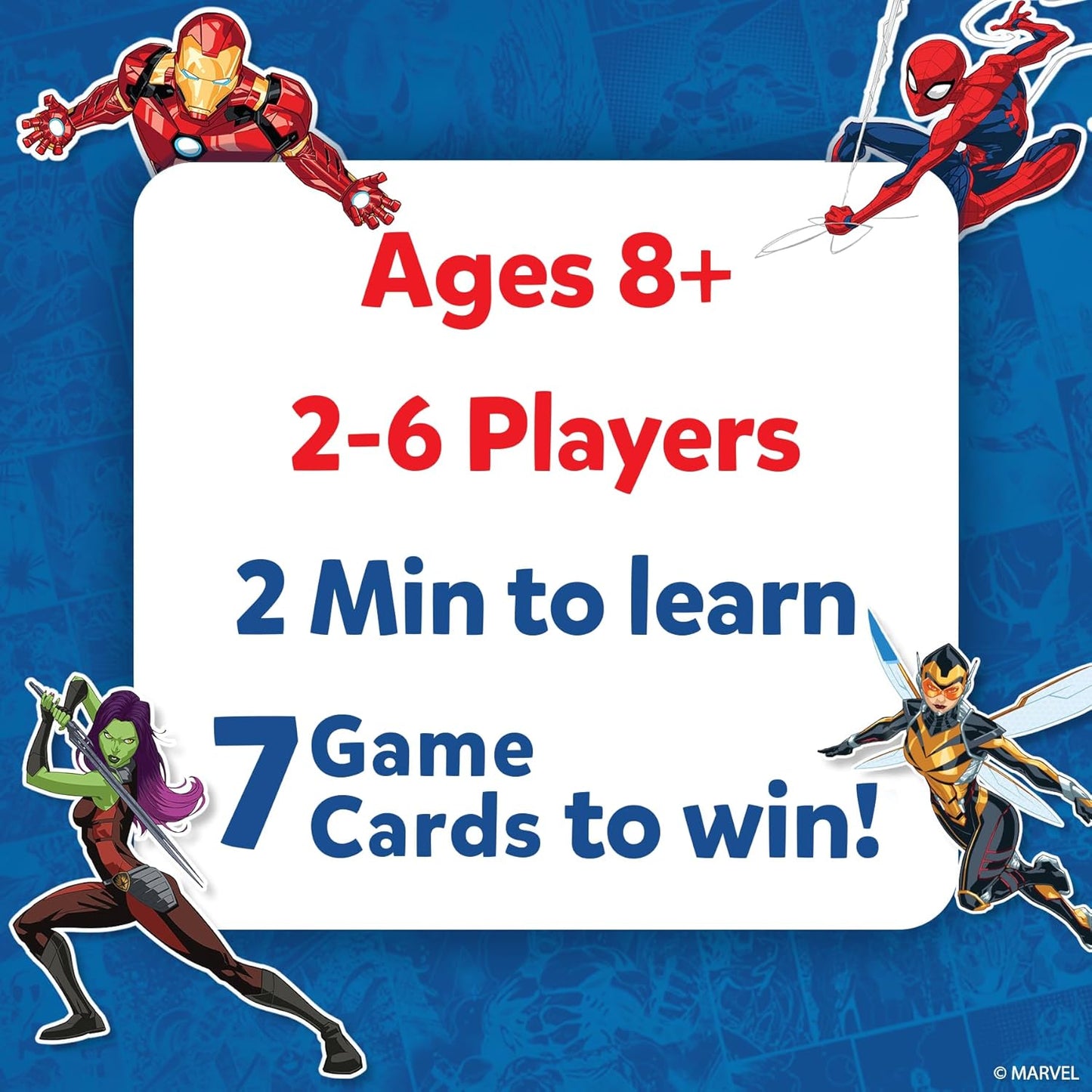Guess in 10 Marvel, Perfect for Boys, Girls, Kids, Teens, Adults Who Love Card Games, Board Games, Toys, Avengers, Spiderman, Iron Man, Gifts for Ages 8, 9, 10 and Up
