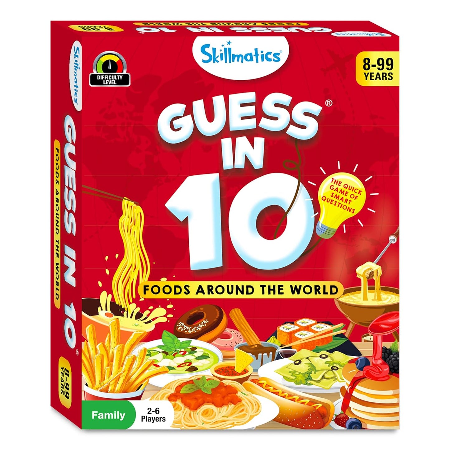 Guess in 10 Foods Around the World, Card Game for Boys, Girls, and Kids Who Love Educational Travel Toys, Board Games, Geography and History, Gifts for Ages 8, 9, 10 and Up