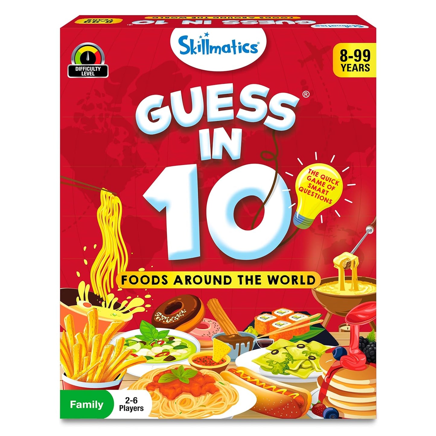 Guess in 10 Foods Around the World, Card Game for Boys, Girls, and Kids Who Love Educational Travel Toys, Board Games, Geography and History, Gifts for Ages 8, 9, 10 and Up