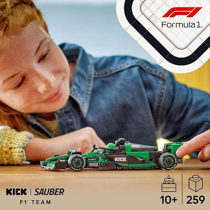 LEGO Speed Champions Kick Sauber F1 Team C44 Race Car Toy Vehicle 77247 Building Blocks Toys for 10+ Gift for Boys and Girls