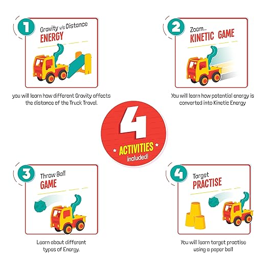 Science Kit Senior, Force and Motion, Educational,DIY Activity,Stem,for 9 Year Old Kids and Above,Toy