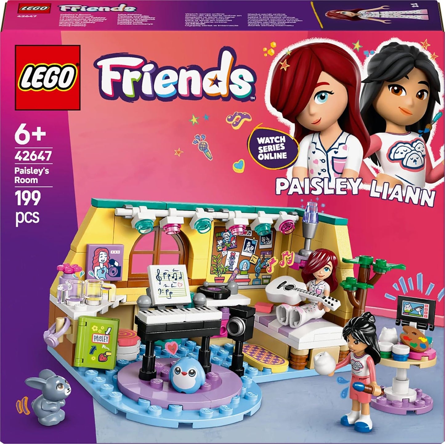 LEGO Friends Paisley’s Room Pretend Play Bedroom Playset 42647 Building Blocks Toys for 6+ Gift for Boys and Girls