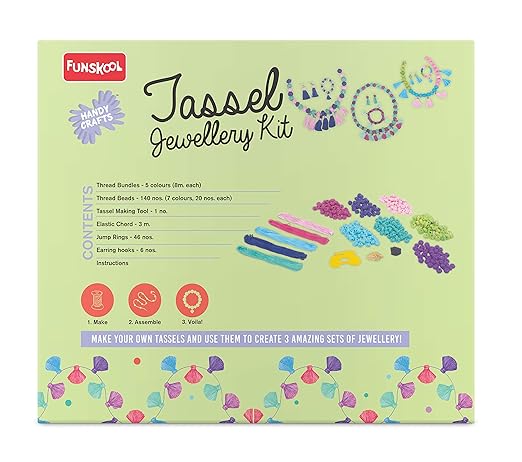 Handycrafts Tassel Jewellery, Includes 200+ Thread Beads