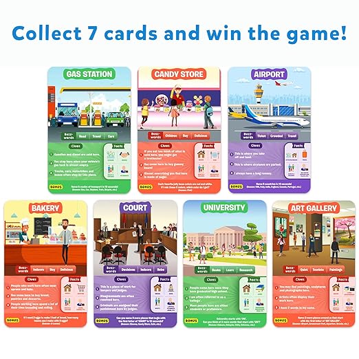Guess in 10 Around Town, Perfect for Boys, Girls, Kids, and Families Who Love Card Games, Board Games, Travel Friendly, Gifts for Ages 6, 7, 8, 9 & Up