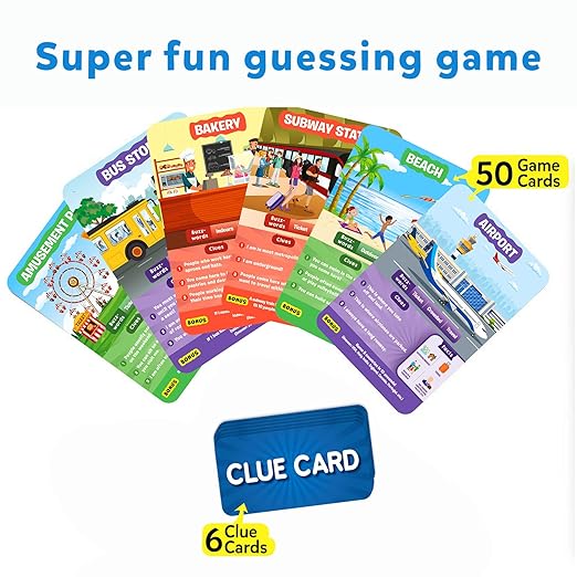 Guess in 10 Around Town, Perfect for Boys, Girls, Kids, and Families Who Love Card Games, Board Games, Travel Friendly, Gifts for Ages 6, 7, 8, 9 & Up