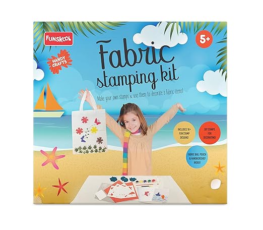 DIY Stamping Kit, Block Printing Kit, 5 Years +, Fabric Stamping Kit - Multicolor