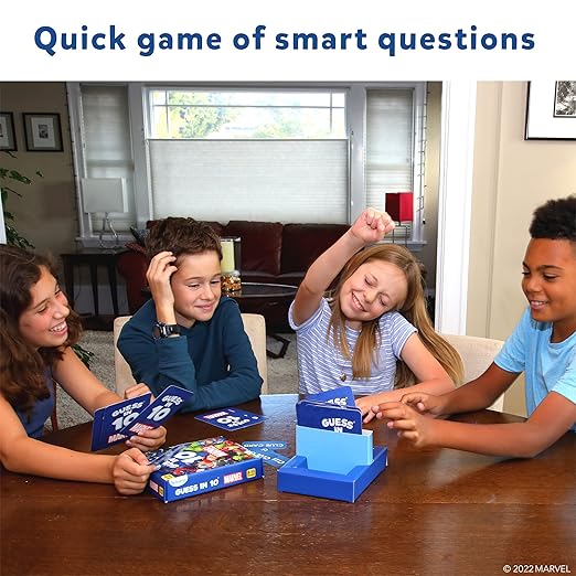 Guess in 10 Marvel, Perfect for Boys, Girls, Kids, Teens, Adults Who Love Card Games, Board Games, Toys, Avengers, Spiderman, Iron Man, Gifts for Ages 8, 9, 10 and Up