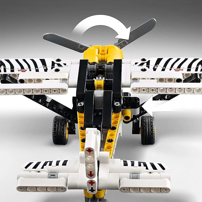 LEGO Technic Bush Plane Aircraft Toy Vehicle Gift Set for Kids 42198 Building Blocks Toys for 8+