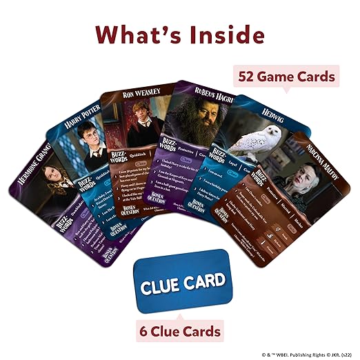 Guess in 10 Harry Potter, Card Game for Boys, Girls, Kids, Families, Teens & Adults, Play with Wizards, Magic, Ron, Hermione, Dumbledore, Snape, Gifts for Ages 8, 9, 10 and Up