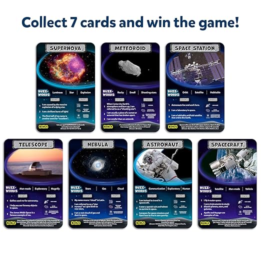 Guess in 10 NASA Space, Perfect for Boys, Girls, Kids & Families Who Love Card Games, Educational Toys, Travel Games, Gifts for Ages 8, 9, 10 and Up