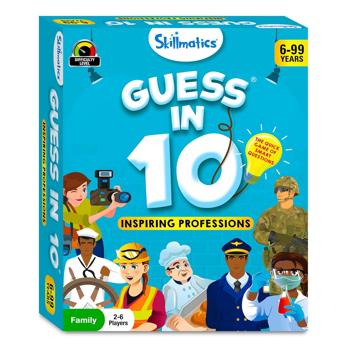 Guess in 10 Professions, Perfect for Boys, Girls, Kids & Families Who Love Card Games, Educational Toys, Gifts for Ages 6, 7, 8, 9 and Up