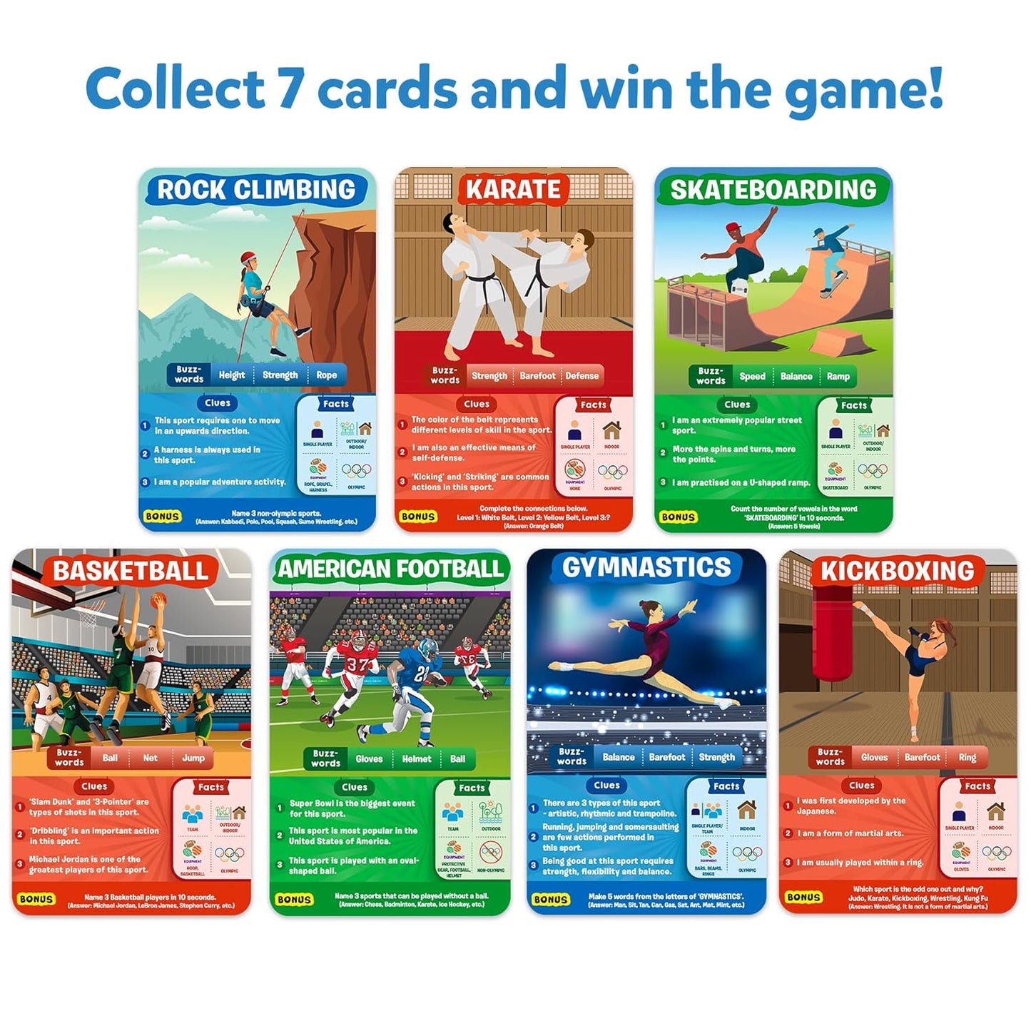 Guess in 10 Sports, Perfect for Boys, Girls, Kids, and Families Who Love Card Games, Toys, Travel Games, Gifts for Ages 6, 7, 8, 9 and Up