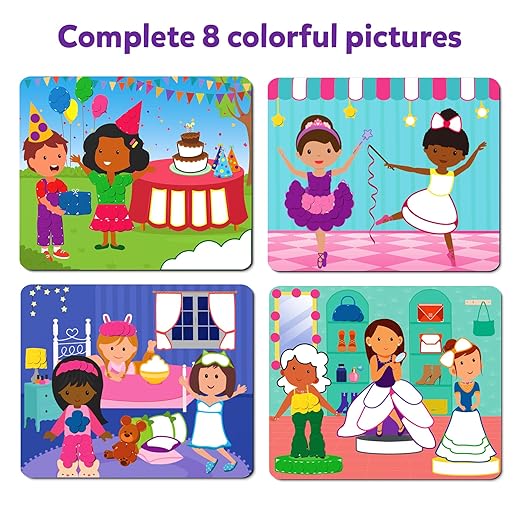 Dot It Sticker Art Activity - Dress Up, Mess-Free Fun for Kids, 500+ Stickers, Craft Kits, DIY Activity, Travel Toys, Gifts for Boys & Girls Ages 3, 4, 5, 6, 7