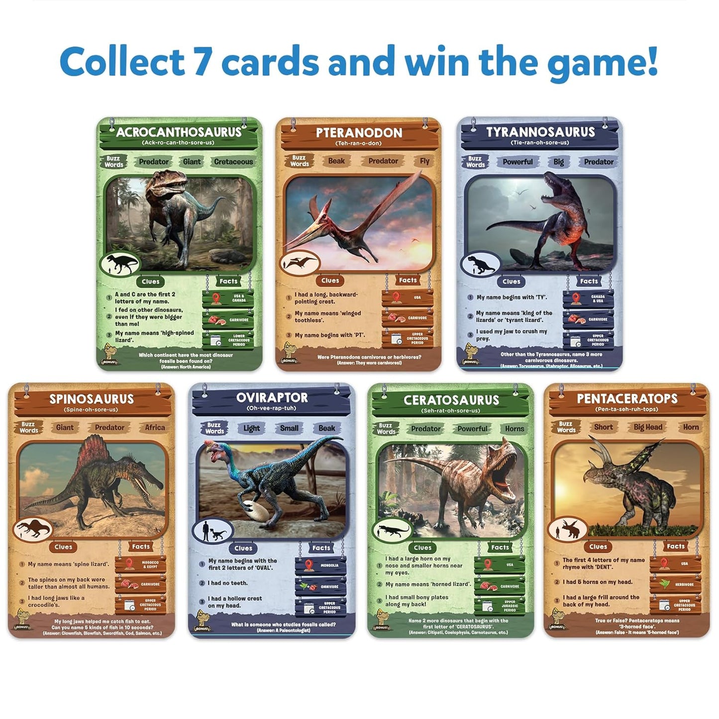 Guess in 10 Dinosaurs, Perfect for Boys, Girls, Kids, and Families Who Love Card Games, Toys, Travel Games, Gifts for Ages 8, 9, 10 & Up