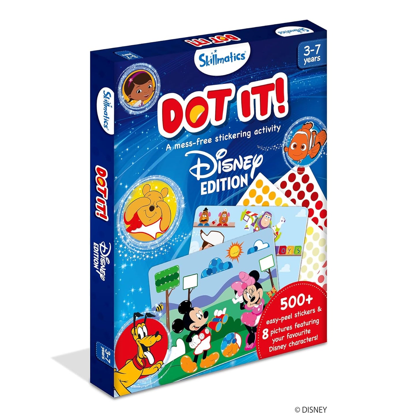 Dot It Sticker Art Activity - Disney, Mess-Free Fun for Kids, 500+ Stickers, Craft Kits, DIY Activity, Travel Toys, Gifts for Boys & Girls Ages 3, 4, 5, 6, 7