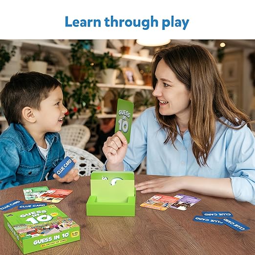 Guess in 10 Around Town, Perfect for Boys, Girls, Kids, and Families Who Love Card Games, Board Games, Travel Friendly, Gifts for Ages 6, 7, 8, 9 & Up