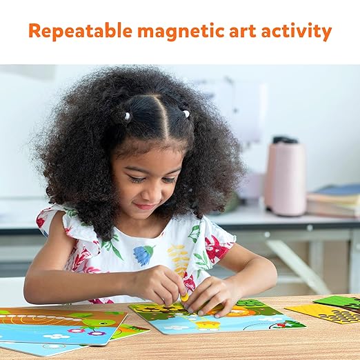 Dot It with Magnets - Animals, Repeatable Art for Kids, Mess-Free, Craft Kits, DIY Creative Activity, Gifts for Boys & Girls Ages 4, 5, 6, 7