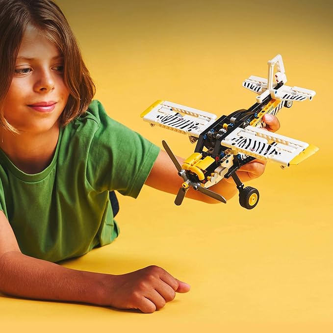 LEGO Technic Bush Plane Aircraft Toy Vehicle Gift Set for Kids 42198 Building Blocks Toys for 8+