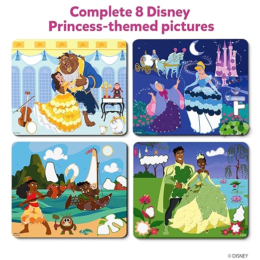 Dot It Sticker Art Activity - Disney Princess, Mess-Free Fun for Kids, 500+ Stickers, Craft Kits, DIY Activity, Travel Toys, Gifts for Boys & Girls Ages 3, 4, 5, 6, 7