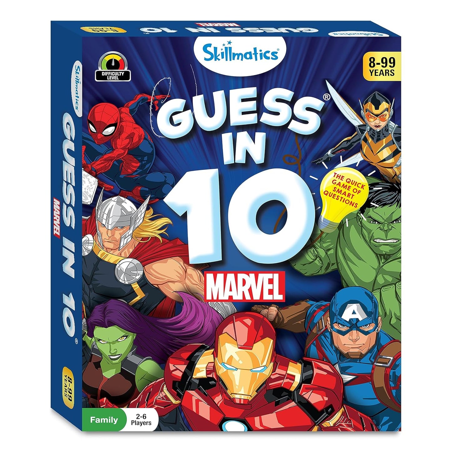 Guess in 10 Marvel, Perfect for Boys, Girls, Kids, Teens, Adults Who Love Card Games, Board Games, Toys, Avengers, Spiderman, Iron Man, Gifts for Ages 8, 9, 10 and Up
