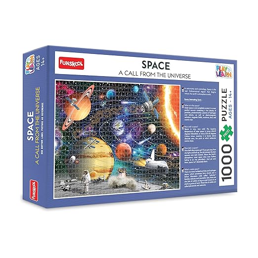 Space Jigsaw Puzzle Game for Kids, 1000 Pieces, Educational, Learning & Development, Fun Activity Toy for Childrens, Gift Set for Kid