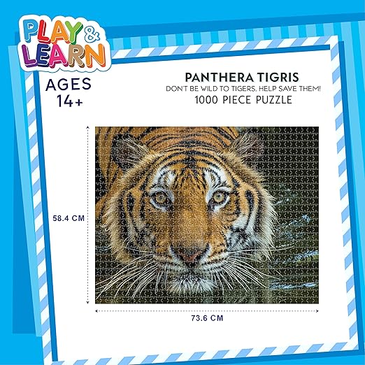 Panthera Tigris,Educational,1000 Pieces,Puzzle