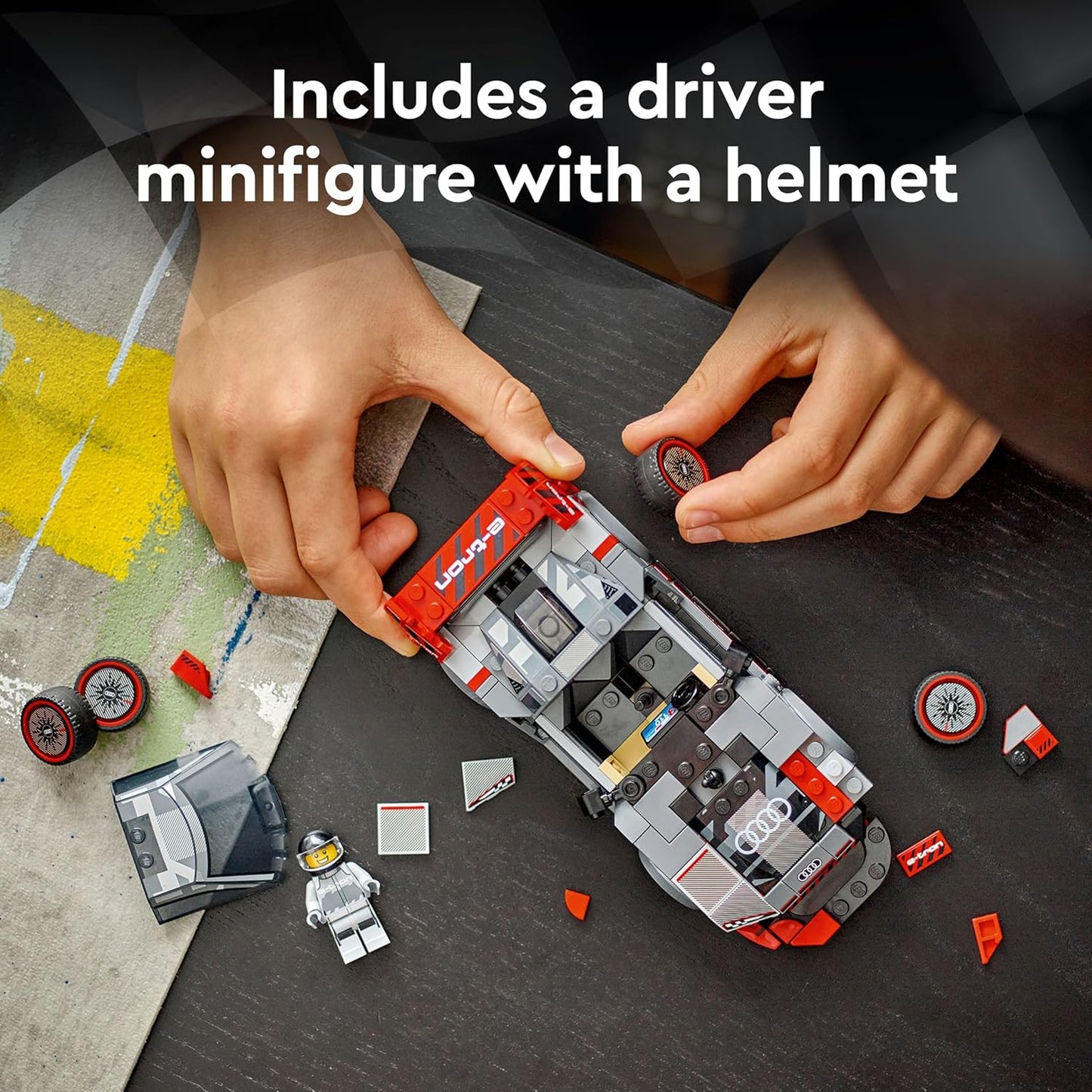 LEGO Speed Champions MoneyGram Haas F1 Team VF-24 Race Car Toy Vehicle 77250 Building Blocks Toys for 10+ Gift for Boys and Girls